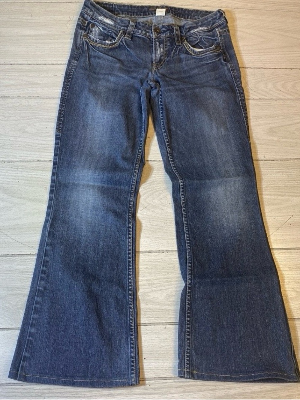 Silver Jeans Co. Women's Denim Jeans Suki Mid Rise Bootcut Dark Wash Size 26